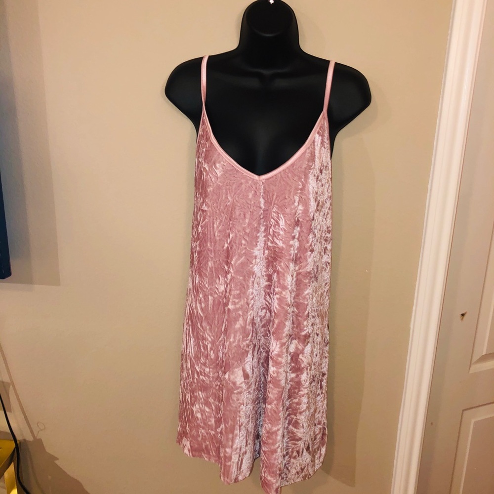 Pink Velvet Dress